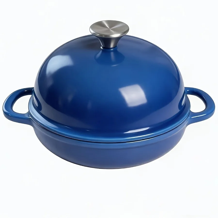 Enamel-Coated Cast Iron Dutch Toast Pan with Lid & Dual Handles – Versatile for Baking Bread, Searing, Simmering, and Frying | Smooth Non-Porous Surface, Even Heat Distribution, Easy-Clean Design
Enamel-Coated Cast Iron Dutch Toast Pan with Lid & Dual Handles – Versatile for Baking Bread, Searing, Simmering, and Frying | Smooth Non-Porous Surface, Even Heat Distribution, Easy-Clean Design