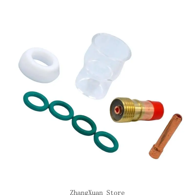 3XUF Welding Torch Glass Cup Set Collets Body Gas Lens Tig for WP17/WP18/WP26
3XUF Welding Torch Glass Cup Set Collets Body Gas Lens Tig for WP17/WP18/WP26