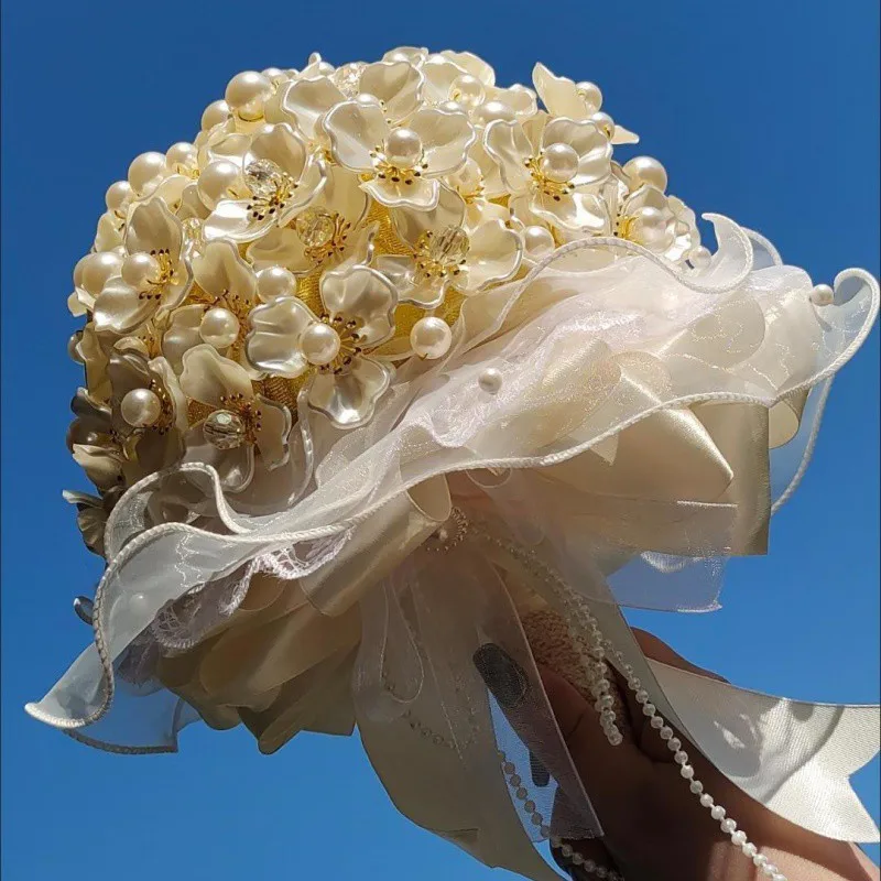 Элегантные свадебные букеты с жемчугом Цветы ручной работы Букет с лентой Ручка Свадебные аксессуары Свадебные подарки Реквизит для свадебной фотосессии
Элегантные свадебные букеты с жемчугом Цветы ручной работы Букет с лентой Ручка Свадебные аксессуары Свадебные подарки Реквизит для свадебной фотосессии