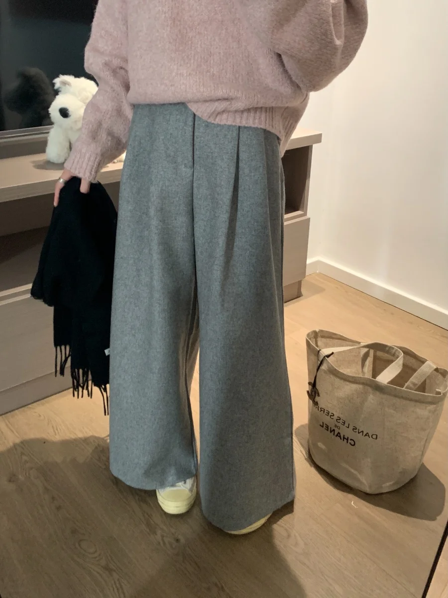 Bling Bubble Winter Stylish Pants Casual Wide Leg Loose Woolen Feel Nine Points Long Pants High Waist Commute Style Polyester...
Bling Bubble Winter Stylish Pants Casual Wide Leg Loose Woolen Feel Nine Points Long Pants High Waist Commute Style Polyester...