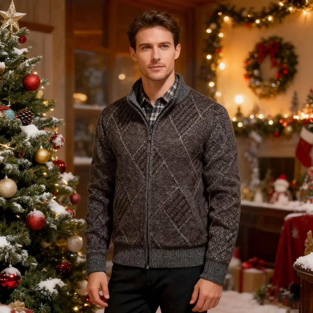 Мужской толстый свитер на молнии, мужская зимняя куртка на плюшевой подкладке с воротником-стойкой, застежкой-молнией, уютная верхняя одежда для погоды, стильная
Мужской толстый свитер на молнии, мужская зимняя куртка на плюшевой подкладке с воротником-стойкой, застежкой-молнией, уютная верхняя одежда для погоды, стильная