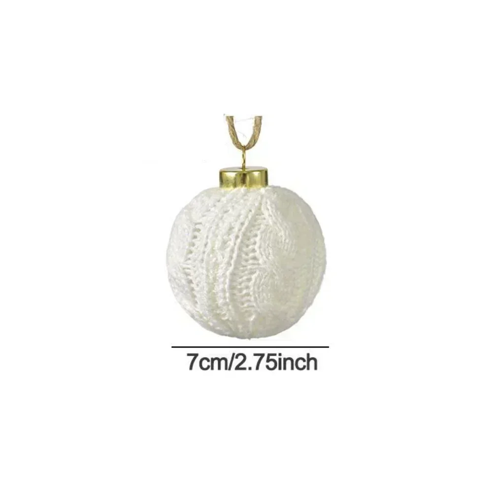 Festive Atmosphere 7cm Christmas Ball Ornaments Crochet Holiday Decor Compact Size Cozy Touch Lightweight Build
Festive Atmosphere 7cm Christmas Ball Ornaments Crochet Holiday Decor Compact Size Cozy Touch Lightweight Build