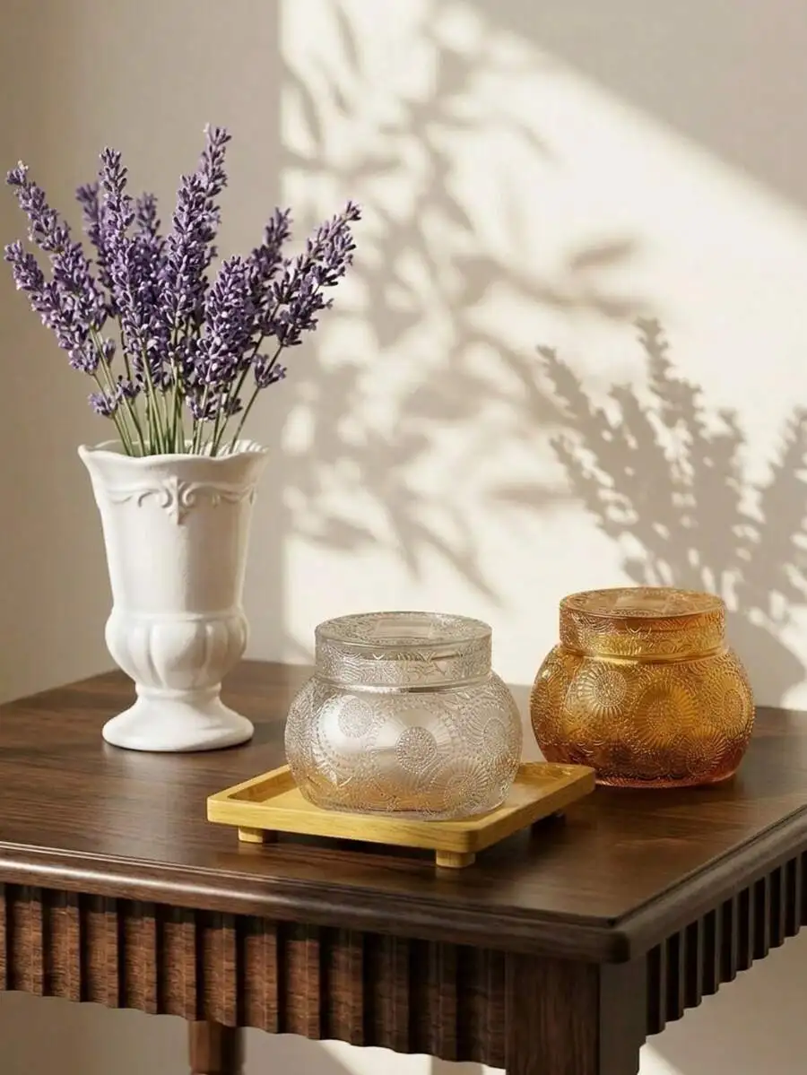 1Pc/2Pcs Transparent/Yellow Glass Decorative Bottle Empty Cup Candle Holder Fragrance Glass Bottle Aromatherapy Candle
1Pc/2Pcs Transparent/Yellow Glass Decorative Bottle Empty Cup Candle Holder Fragrance Glass Bottle Aromatherapy Candle