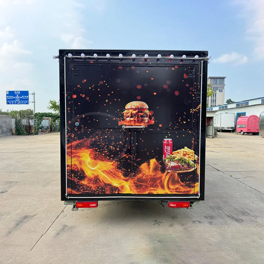 Taco Food Kitchen Trailer Mobile Pizza BBQ Grill Full Equipment Restaurant Food Truck with Air Conditioner Square Food Cart
Taco Food Kitchen Trailer Mobile Pizza BBQ Grill Full Equipment Restaurant Food Truck with Air Conditioner Square Food Cart