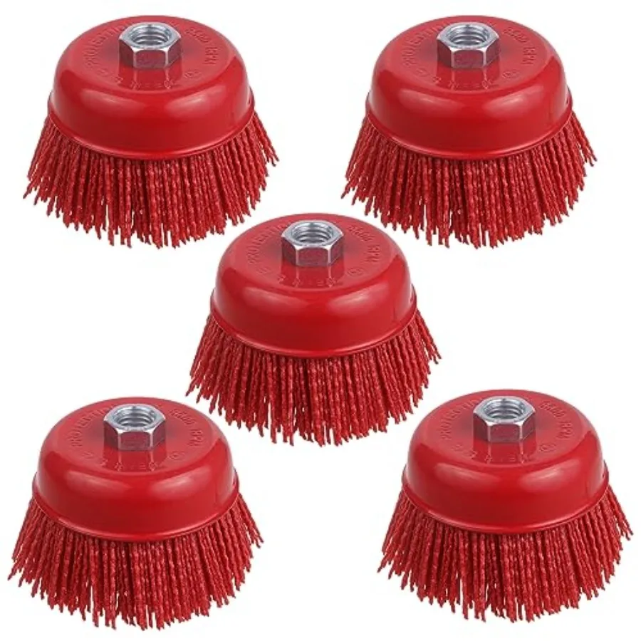 4 Inch Abrasive Filament Nylon Cup Brush for Angle Grinder 5/8" 11 Thread Corrosion Paint for Surface Pre-Treatment of Various
4 Inch Abrasive Filament Nylon Cup Brush for Angle Grinder 5/8" 11 Thread Corrosion Paint for Surface Pre-Treatment of Various