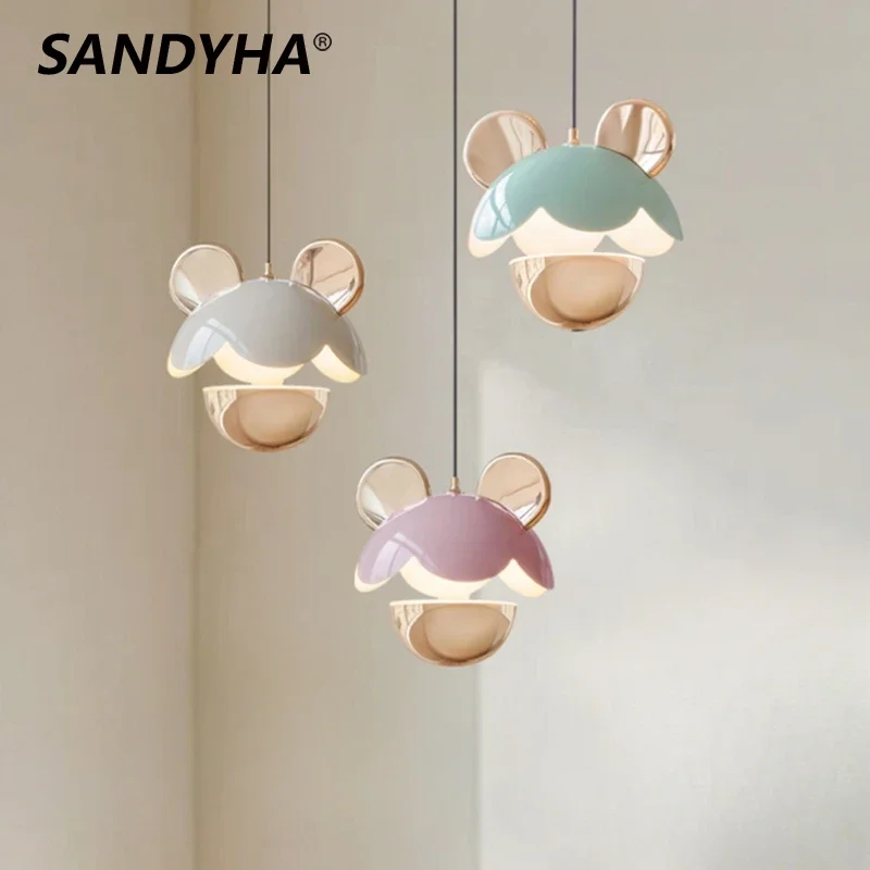 SANDYHA Creative Bedside Pendant Lamp Macaron Bedroom Chandelier Cream LED Lighting Fixture For Children's Room Study Home Decor
SANDYHA Creative Bedside Pendant Lamp Macaron Bedroom Chandelier Cream LED Lighting Fixture For Children's Room Study Home Decor