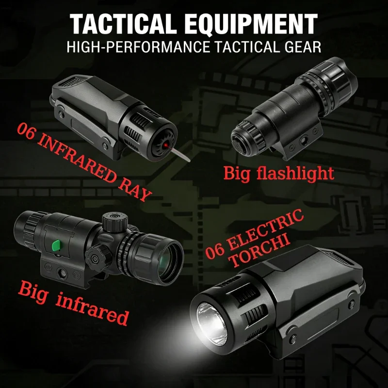 New Infrared Laser Flashlight for Toy Guns, Plastic Adjustable, 20mm Universal Rail, Tactical Indicator for Hunting CS Game
New Infrared Laser Flashlight for Toy Guns, Plastic Adjustable, 20mm Universal Rail, Tactical Indicator for Hunting CS Game