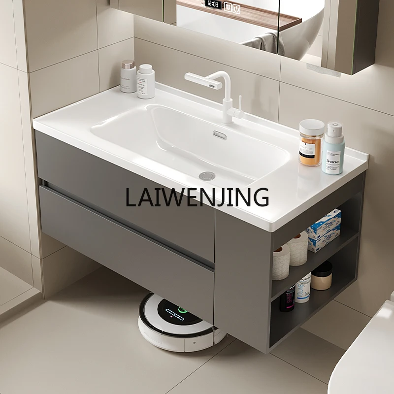 MJY Side Open Grid Bathroom Cabinet Combination Ceramic Integrated Basin Toilet Wash Table
MJY Side Open Grid Bathroom Cabinet Combination Ceramic Integrated Basin Toilet Wash Table