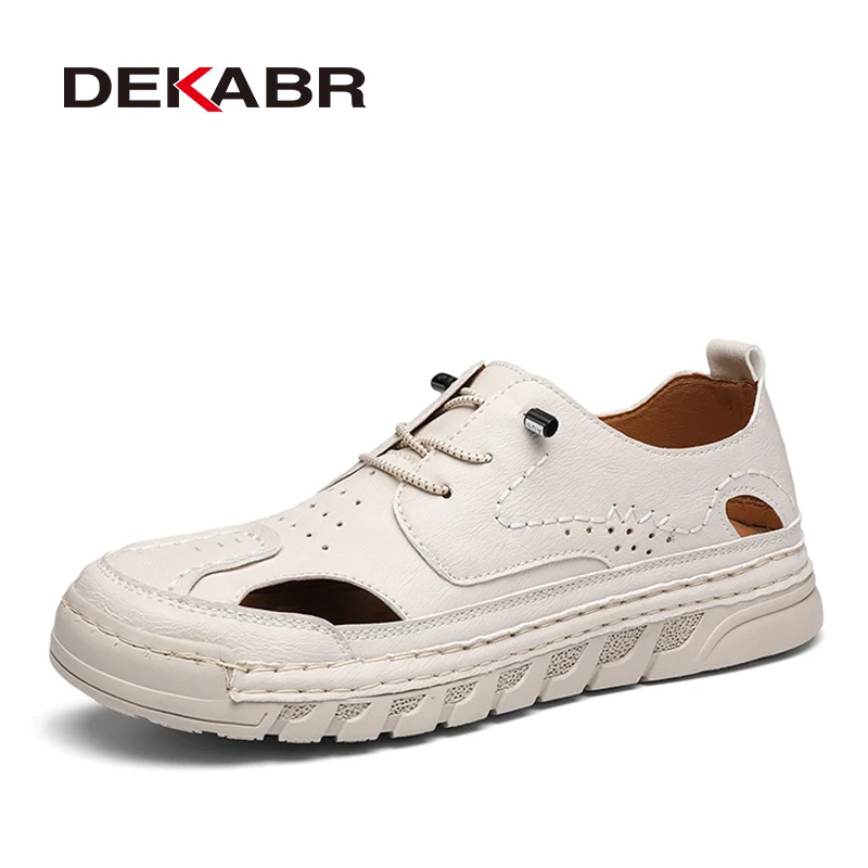 DEKABR Men’s Spring Autumn Hand Stitched Hollow Out Lightweight Elastic Lace Up Breathable Casual Sandals
DEKABR Men’s Spring Autumn Hand Stitched Hollow Out Lightweight Elastic Lace Up Breathable Casual Sandals