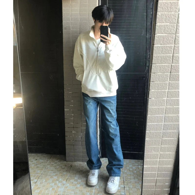 Deep Blue Men's Denim Jeans Straight Leg Autumn Winter American High Street Sle Trendy Brand Casual Loose Long Pants
Deep Blue Men's Denim Jeans Straight Leg Autumn Winter American High Street Sle Trendy Brand Casual Loose Long Pants