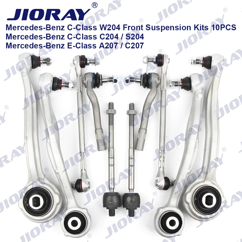Suitable for Mercedes-Benz W204 front suspension 10-piece set
Suitable for Mercedes-Benz W204 front suspension 10-piece set