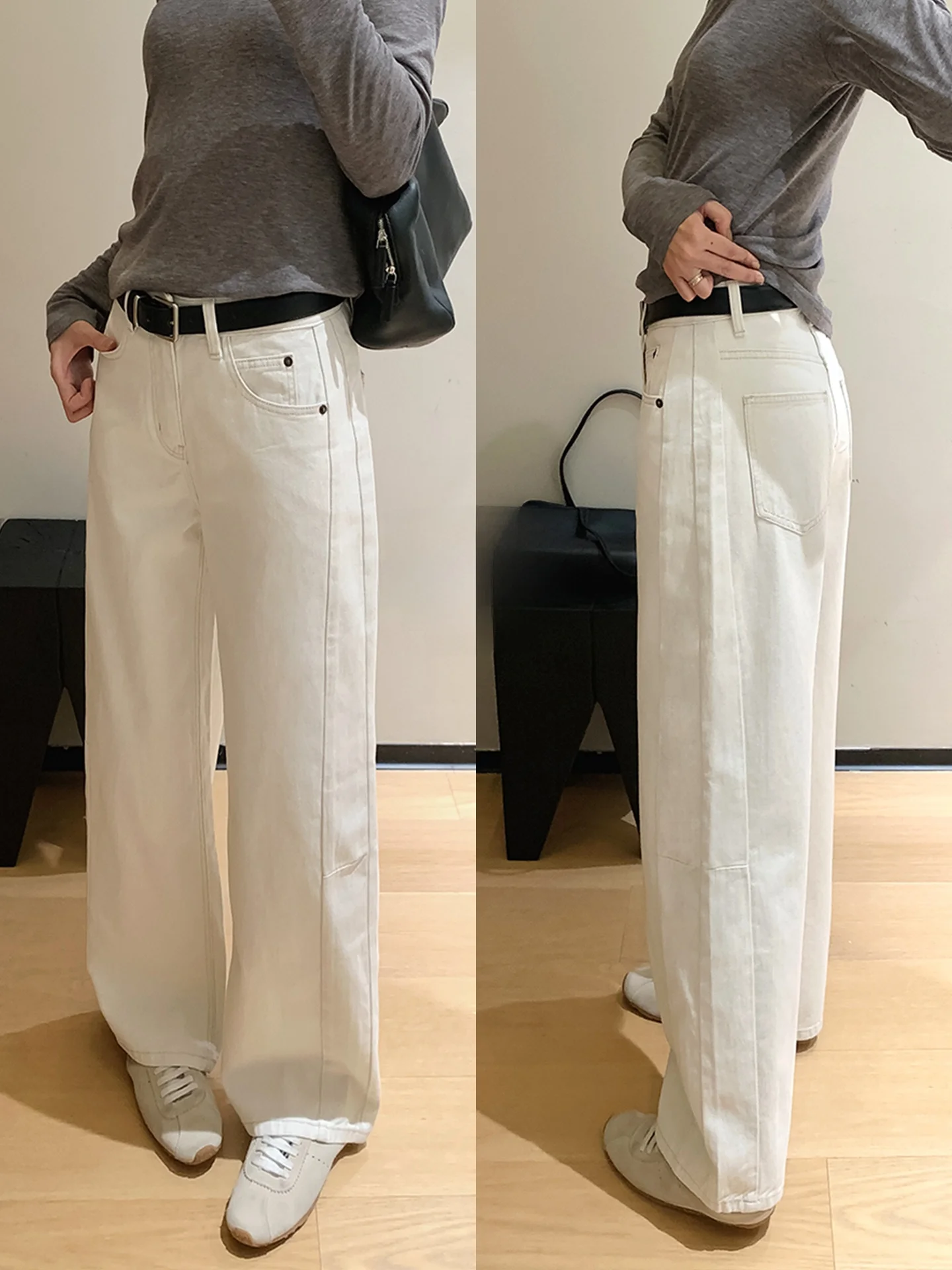 Loose Fit Han Haax Linen Cotton Jeans High Waist Straight Leg Casual Waed Spring Season Women's Loose Jeans
Loose Fit Han Haax Linen Cotton Jeans High Waist Straight Leg Casual Waed Spring Season Women's Loose Jeans