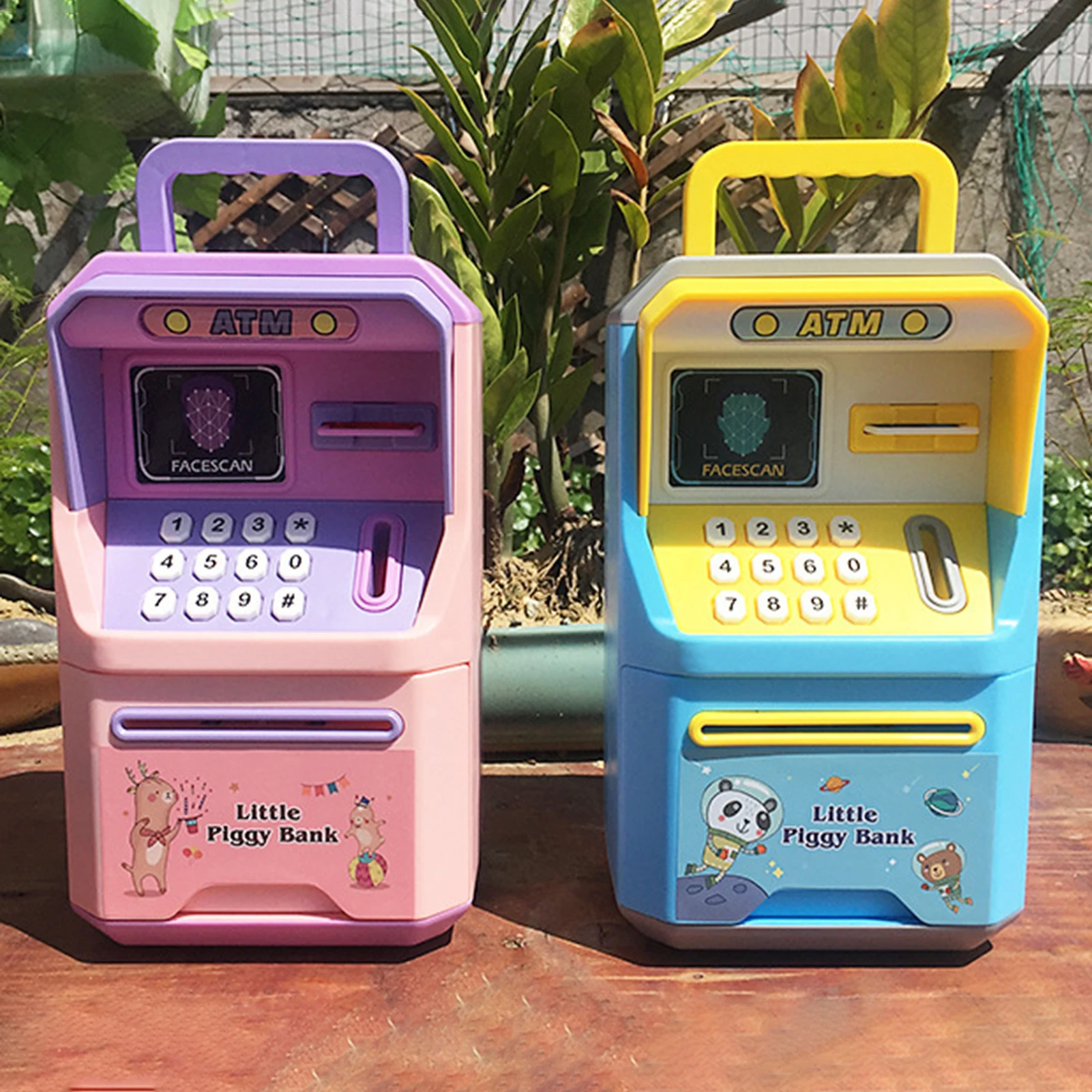 Electronic Piggy Bank with Password Pretend ATM Machine Cartoon Cash Saving Box with Music Coin Play Safe for Kids
Electronic Piggy Bank with Password Pretend ATM Machine Cartoon Cash Saving Box with Music Coin Play Safe for Kids
