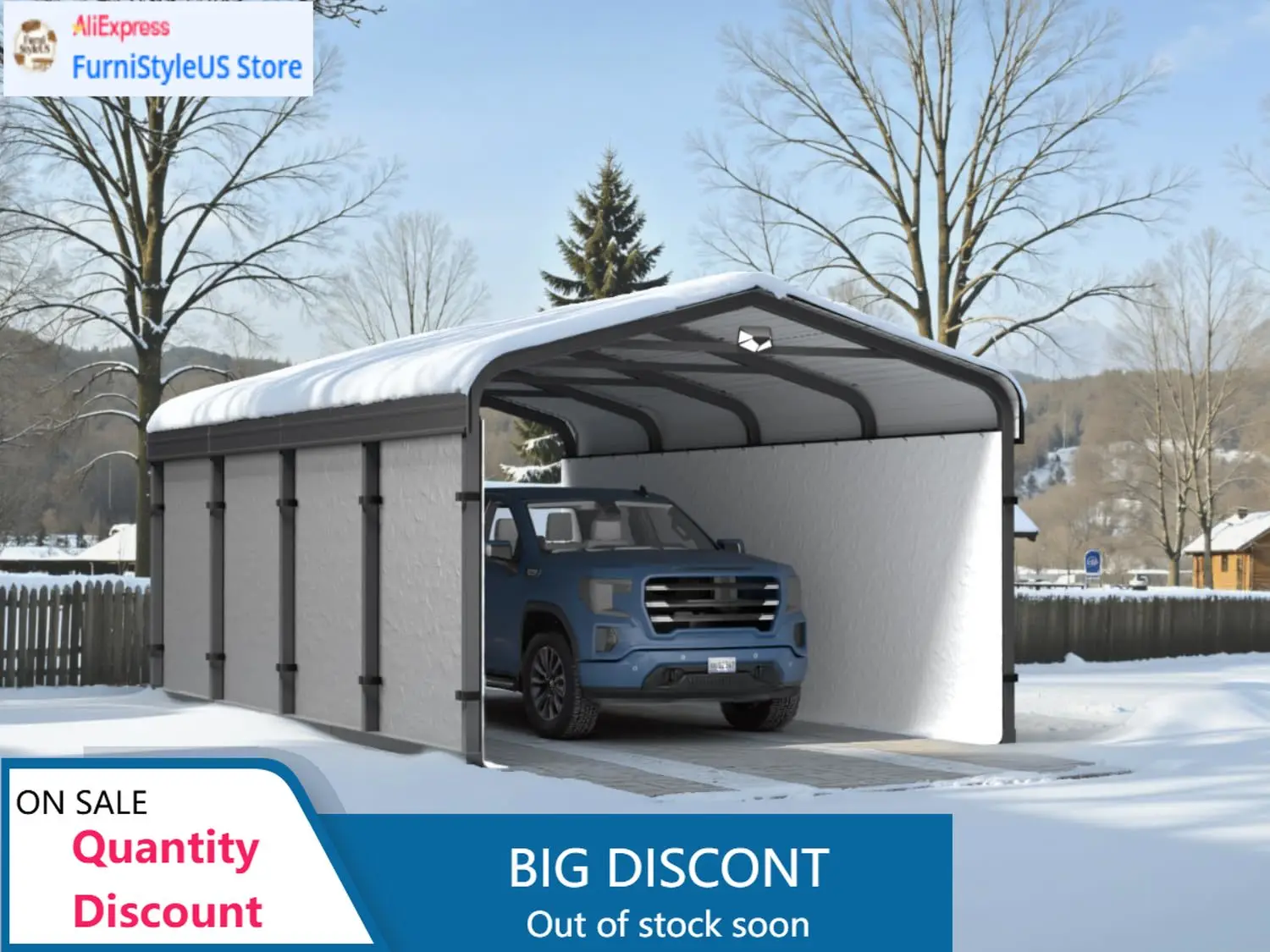 ModernMetal Carport,Carport Canopy 12x20 Heavy Duty All Weather,Car Tent Garage with Galvanized Metal Roof,Metal Car Ports for S
ModernMetal Carport,Carport Canopy 12x20 Heavy Duty All Weather,Car Tent Garage with Galvanized Metal Roof,Metal Car Ports for S