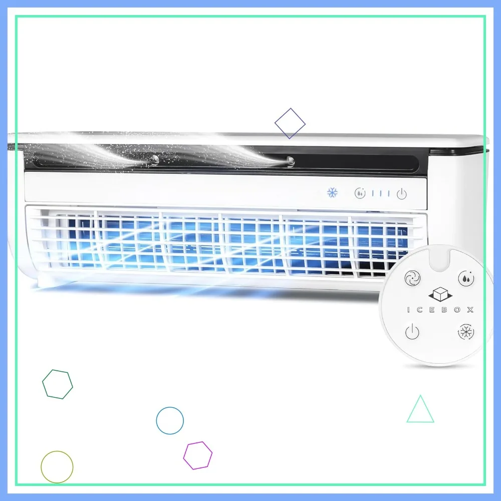 IceBox Cooling Mist Fan, Portable Evaporative Humidifier, Desk/Wall Mount, 3 Speeds, 260ml Tank, 8-Hour Runtime, Remote, USB-C
IceBox Cooling Mist Fan, Portable Evaporative Humidifier, Desk/Wall Mount, 3 Speeds, 260ml Tank, 8-Hour Runtime, Remote, USB-C