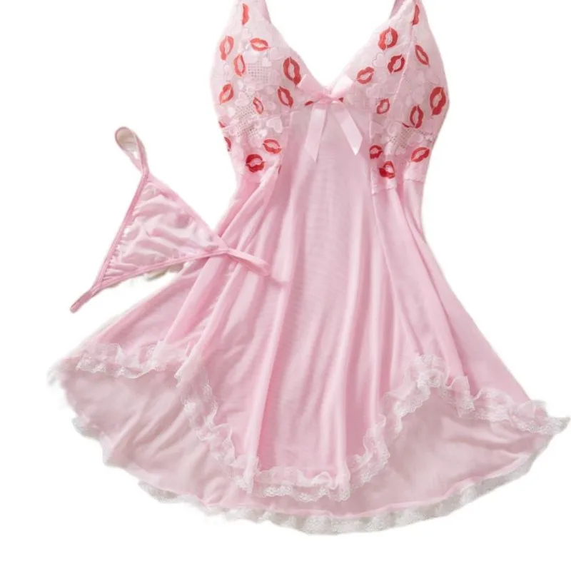 Женская кружевная пижама с V-образным вырезом, принтом в виде сердечек и губ, однотонная, на бретельках, с бантом, облегающая, сексуальная
Женская кружевная пижама с V-образным вырезом, принтом в виде сердечек и губ, однотонная, на бретельках, с бантом, облегающая, сексуальная