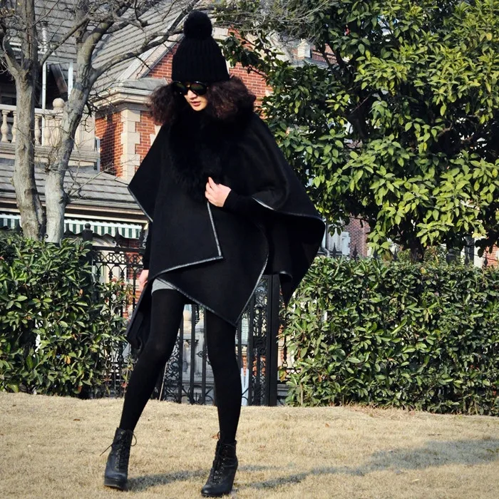 Autumn Winter Double-Sided Woolen Coat Cowl Neck Trench Coat Shoulder Length Patchwork Leather Women's Fashion Outerwear
Autumn Winter Double-Sided Woolen Coat Cowl Neck Trench Coat Shoulder Length Patchwork Leather Women's Fashion Outerwear