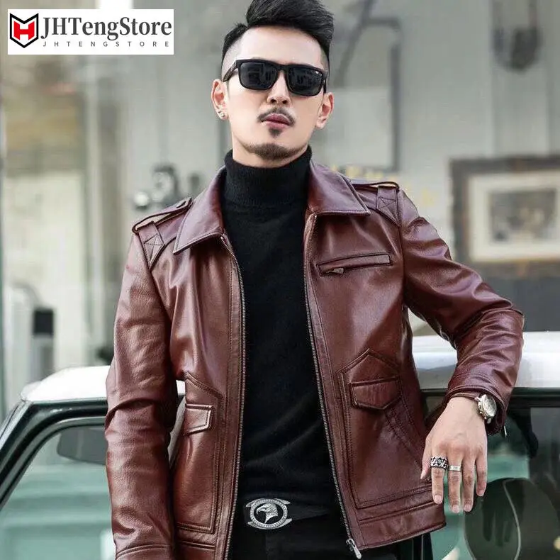 2022 Spring Autumn Men's New Real Leather Coats Clothing Male Thin Genuine Sheepskin Jackets Men Slim Fit Leather Jacket W63
2022 Spring Autumn Men's New Real Leather Coats Clothing Male Thin Genuine Sheepskin Jackets Men Slim Fit Leather Jacket W63