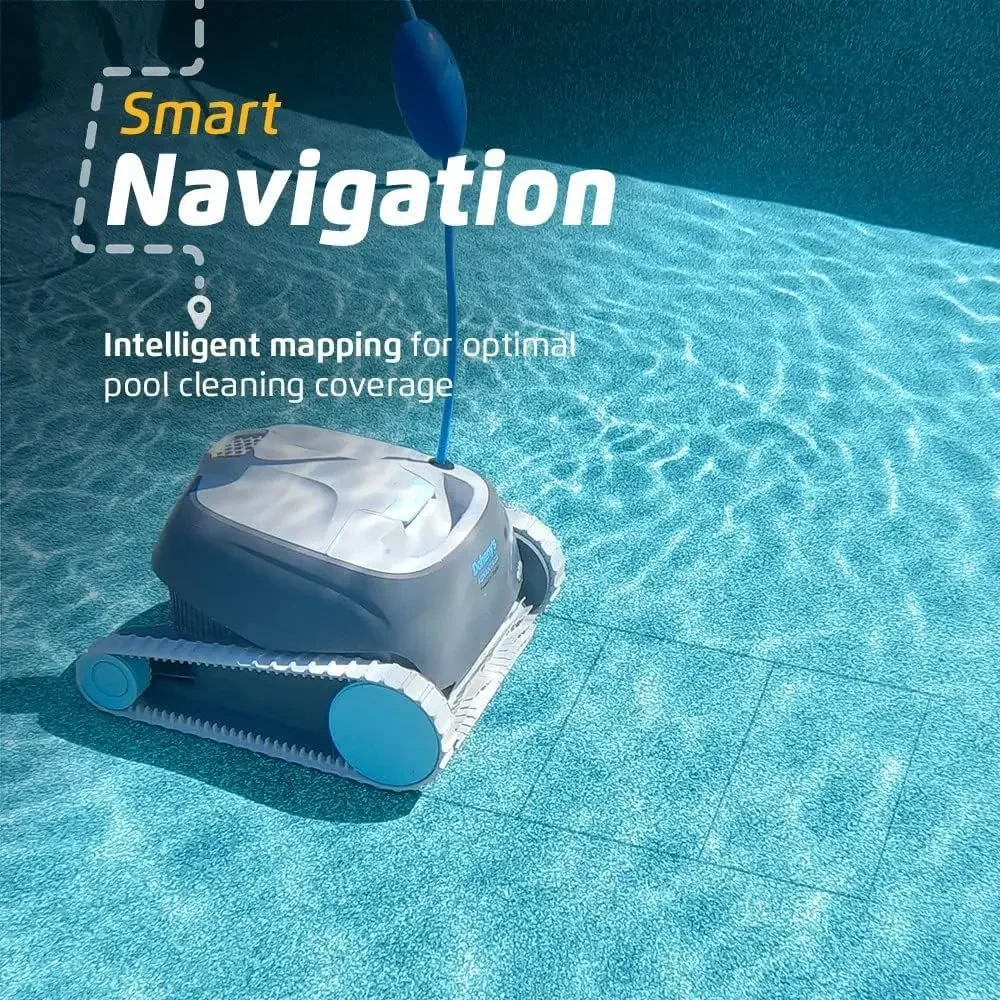 Automatic Robotic Pool Cleaner with Wall Climbing and Scrubbing Brush for In-Ground and Above-Ground Pools up to 33 Feet
Automatic Robotic Pool Cleaner with Wall Climbing and Scrubbing Brush for In-Ground and Above-Ground Pools up to 33 Feet