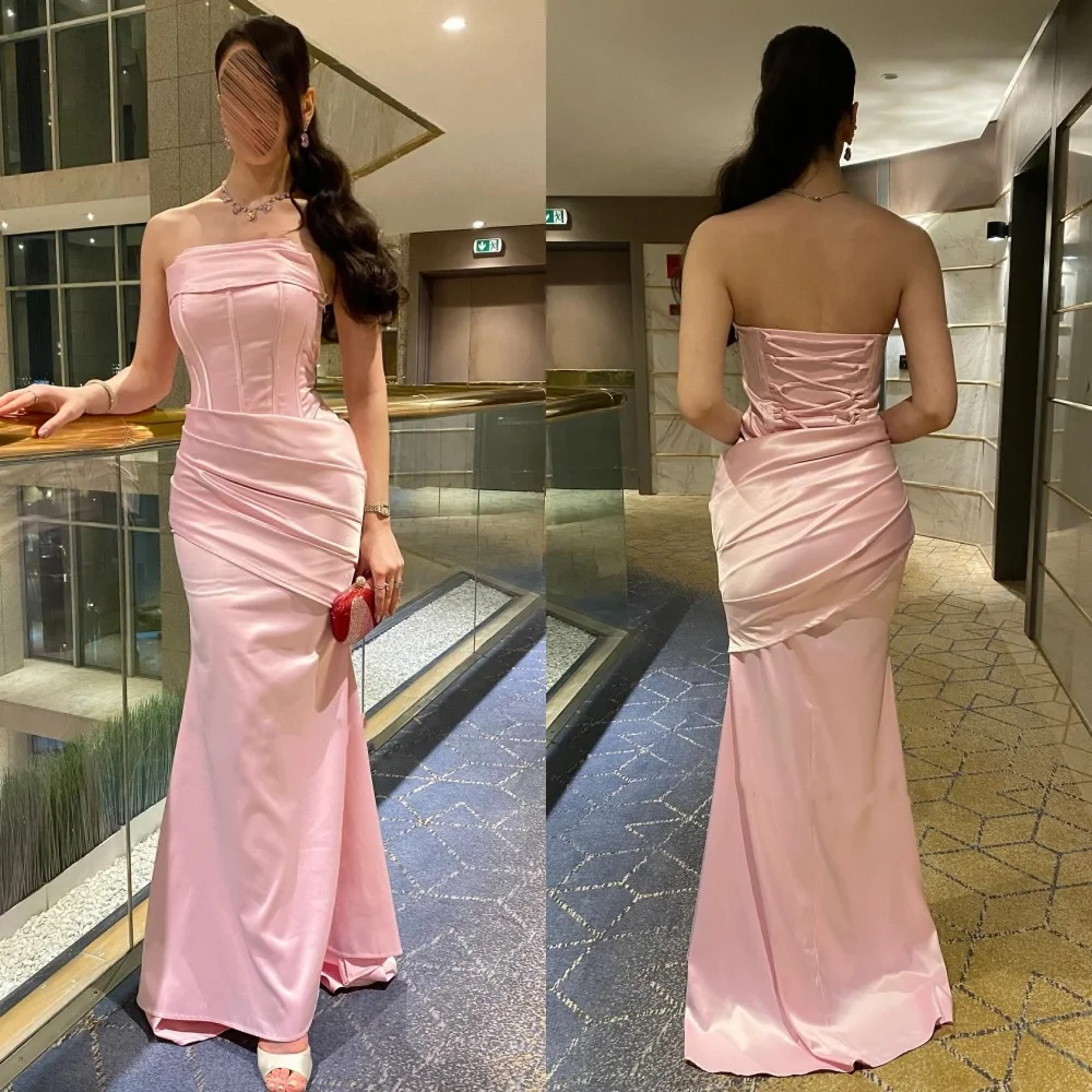 Customized Simple Matching Pleat Ruched Mermaid Strapless Long Dresses Bespoke Occasion Dresses Sizes Available High Quality
Customized Simple Matching Pleat Ruched Mermaid Strapless Long Dresses Bespoke Occasion Dresses Sizes Available High Quality