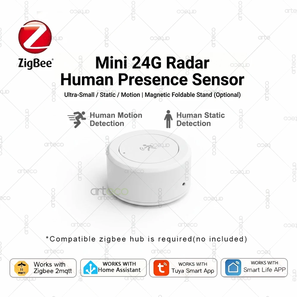Mini Smart Zigbee Human Presence Sensor 24G Mmwave Radar Detector Smart Home Automation For Tuya Smart Life Z2MQTT Need Gateway
Mini Smart Zigbee Human Presence Sensor 24G Mmwave Radar Detector Smart Home Automation For Tuya Smart Life Z2MQTT Need Gateway