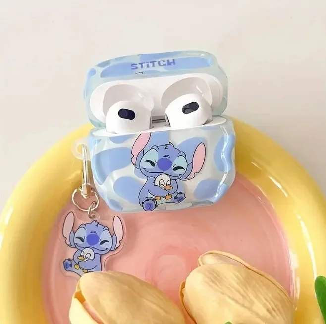 Cartoon Stitch Earphone Case for Apple AirPods 1 2 3 Pro 2 Case Cute Earphones Case Air Pods 4 Protective Cover With Hook
Cartoon Stitch Earphone Case for Apple AirPods 1 2 3 Pro 2 Case Cute Earphones Case Air Pods 4 Protective Cover With Hook