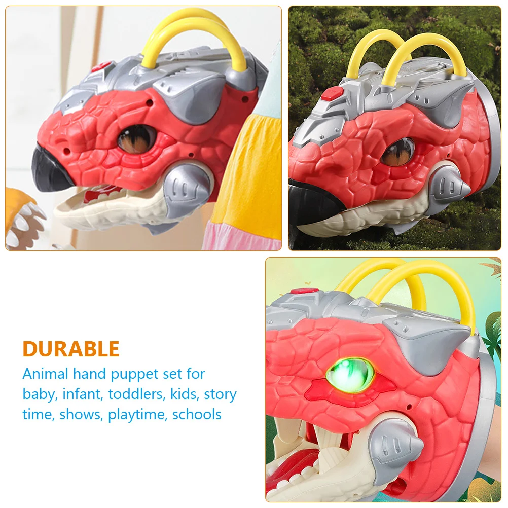 Dinosaur Hand Puppet Toy for Story Telling Kids Puppets Children Sound Light Realistic
Dinosaur Hand Puppet Toy for Story Telling Kids Puppets Children Sound Light Realistic