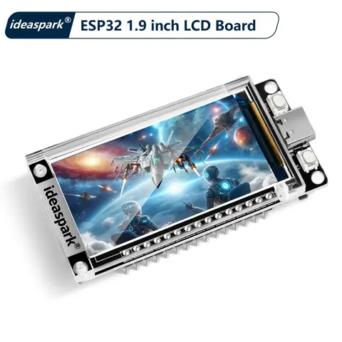 ideaspark ®   Scheda di sviluppo ESP32 da 16 MB Display LCD TFT da 1,9 pollici ST7789 170x320, modulo WiFi + BL, CH340, tipo C per Arduino Micropython