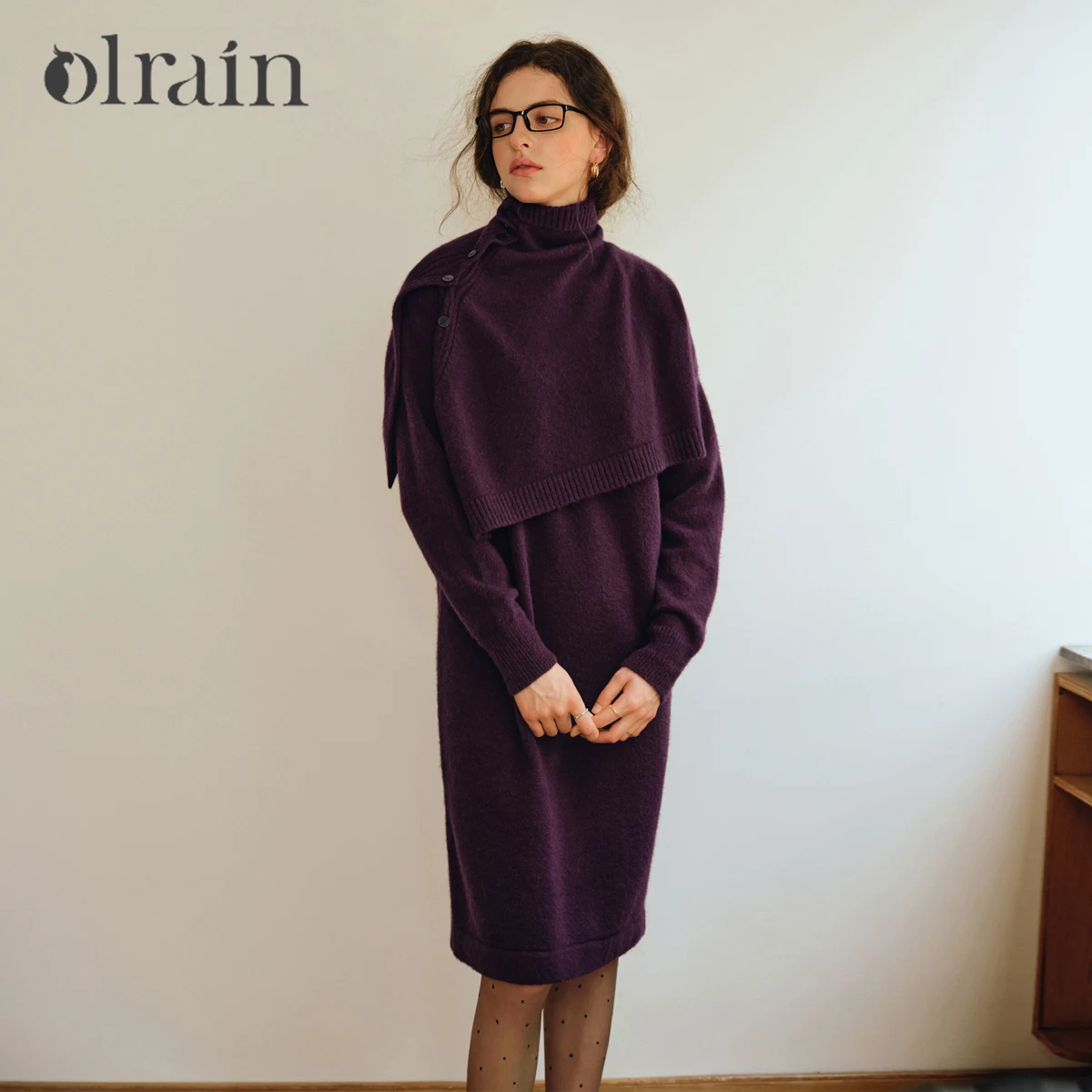 OLrain Women's Knitted Dress Set 2025 Autumn Winter Solid Scarf Long Sleeve Midi Dress Elegant Loose Two Piece Sets O57QL001031
OLrain Women's Knitted Dress Set 2025 Autumn Winter Solid Scarf Long Sleeve Midi Dress Elegant Loose Two Piece Sets O57QL001031