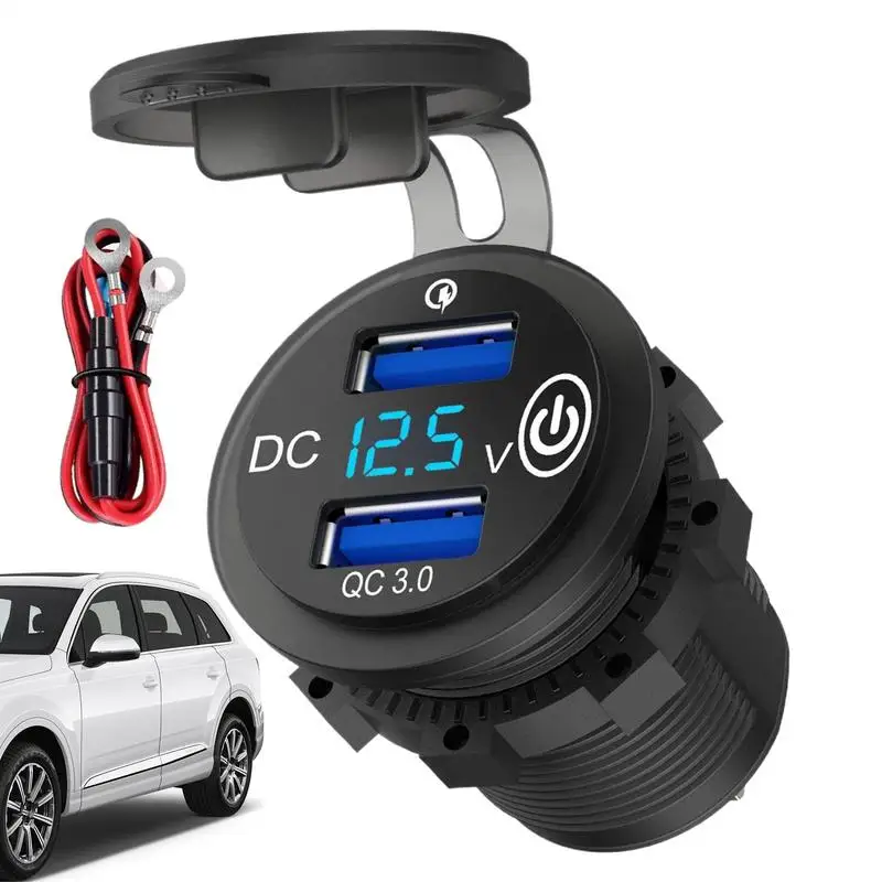 Car Charger With Voltage Display Double Port USB Socket For Car Double Port Super Fast Car Charger With Voltage Display Adapter
Car Charger With Voltage Display Double Port USB Socket For Car Double Port Super Fast Car Charger With Voltage Display Adapter