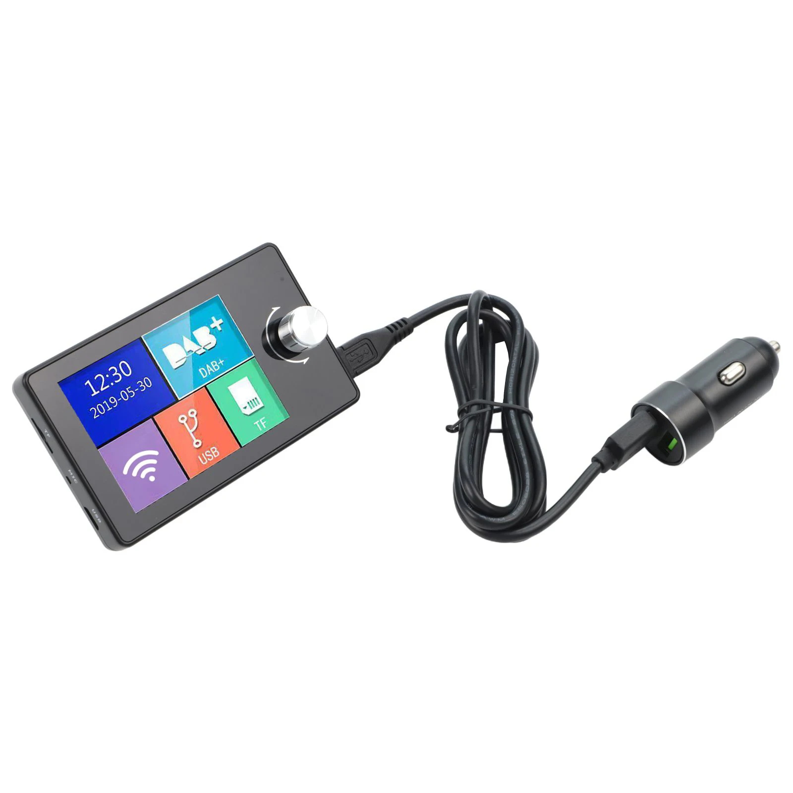 Portable DAB Adapter 170-240MHz Frequency Range 2.8 Inch Display Support TF Card Wear-resistant Material Compatible With AUX
Portable DAB Adapter 170-240MHz Frequency Range 2.8 Inch Display Support TF Card Wear-resistant Material Compatible With AUX