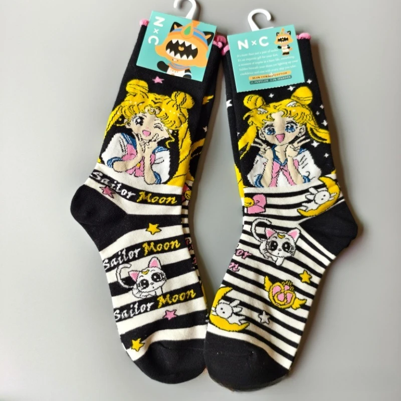 Sailor Moon New Asymmetric Socks Unisex Couple Socks Cute Cartoon Anime Pattern Stylish Personality Mid-calf & Long Tube Socks
Sailor Moon New Asymmetric Socks Unisex Couple Socks Cute Cartoon Anime Pattern Stylish Personality Mid-calf & Long Tube Socks