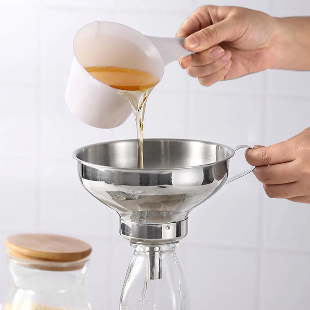 Stainless Steel Funnel Practical Oil Liquor Jam Transferring Kitchen Household Funnel Strainer Filter Stainless Steel Strainer
Stainless Steel Funnel Practical Oil Liquor Jam Transferring Kitchen Household Funnel Strainer Filter Stainless Steel Strainer