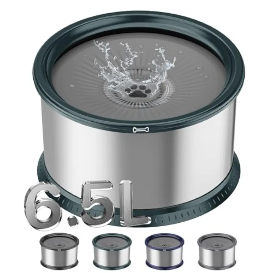 1.6 Gallon Dog Water Bowl/220oz Stainless Steel No Spill Water Bowls for Large Dogs Super Large Capacity Splash Proof Pet Slow
1.6 Gallon Dog Water Bowl/220oz Stainless Steel No Spill Water Bowls for Large Dogs Super Large Capacity Splash Proof Pet Slow
