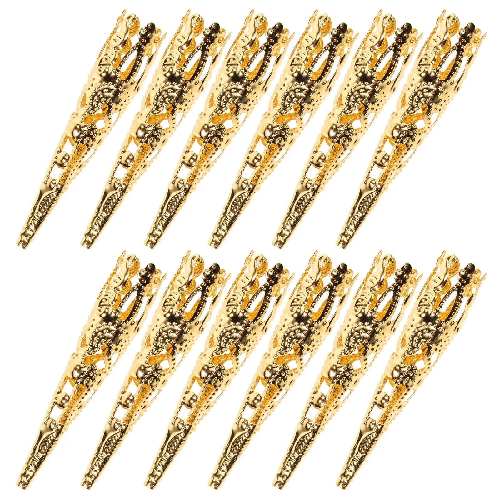 100pcs Long Flower Hat Filigree Cone Bead Cap Hollow Ball Beads Bronze Caps Receptacle Cones Jewelry Making Accessories
100pcs Long Flower Hat Filigree Cone Bead Cap Hollow Ball Beads Bronze Caps Receptacle Cones Jewelry Making Accessories