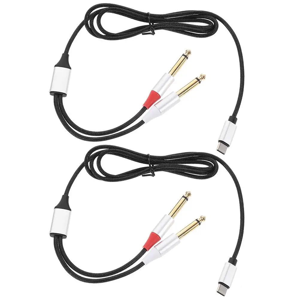 -C to Dual 6.35mm Audio Cable 1M Nylon TPE for Smartphone Tablet Laptop Amplifier Speaker Mixing Console Audio Transmission
-C to Dual 6.35mm Audio Cable 1M Nylon TPE for Smartphone Tablet Laptop Amplifier Speaker Mixing Console Audio Transmission