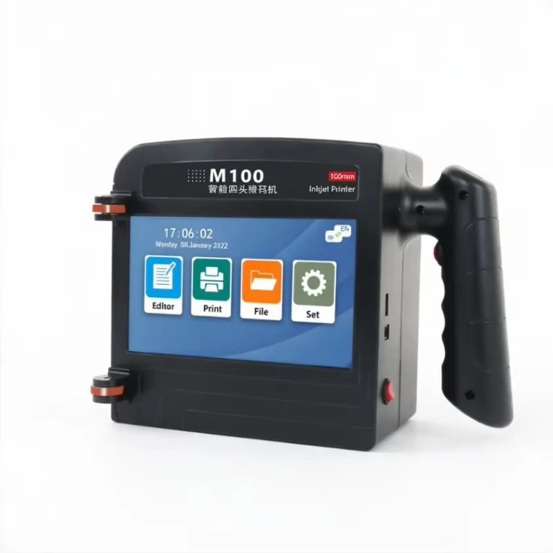 2026 New M100 100mm Handheld Inkjet Printer 10cm High Resolution 4 Head Coding Machine for Shipping Box Carton Logo Printer
2026 New M100 100mm Handheld Inkjet Printer 10cm High Resolution 4 Head Coding Machine for Shipping Box Carton Logo Printer