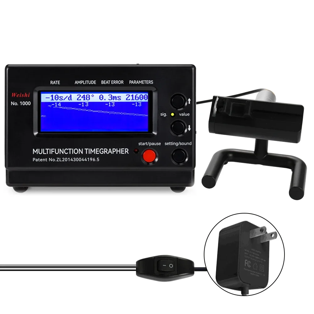 1000 Timing Timegrapher Accuracy Mechanical Watch Tester Professional Calibrator Multifunctional Watch Repairers Tools
1000 Timing Timegrapher Accuracy Mechanical Watch Tester Professional Calibrator Multifunctional Watch Repairers Tools