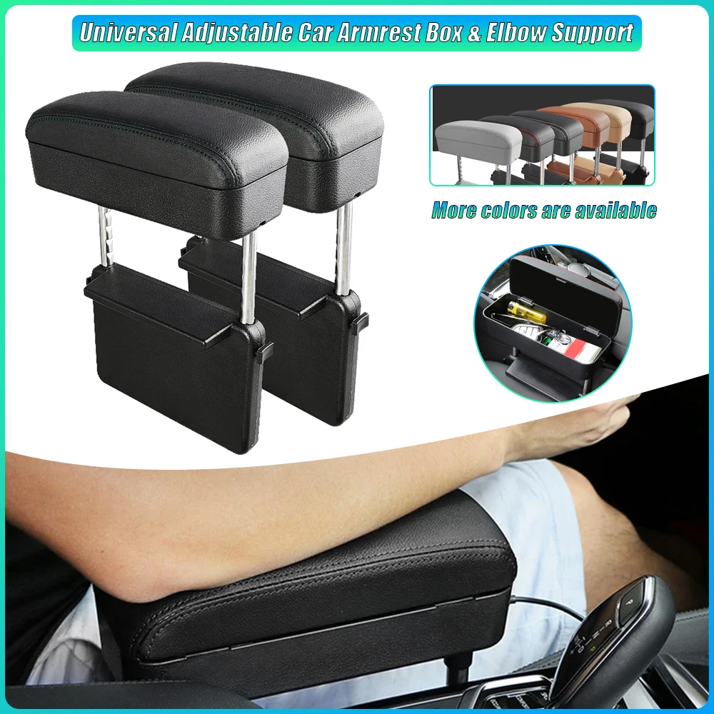 Adjustable Car Armrest Box & Elbow Support, Seat Gap Organizer with Armrest Cushion, Universal Auto Interior Accessories
Adjustable Car Armrest Box & Elbow Support, Seat Gap Organizer with Armrest Cushion, Universal Auto Interior Accessories