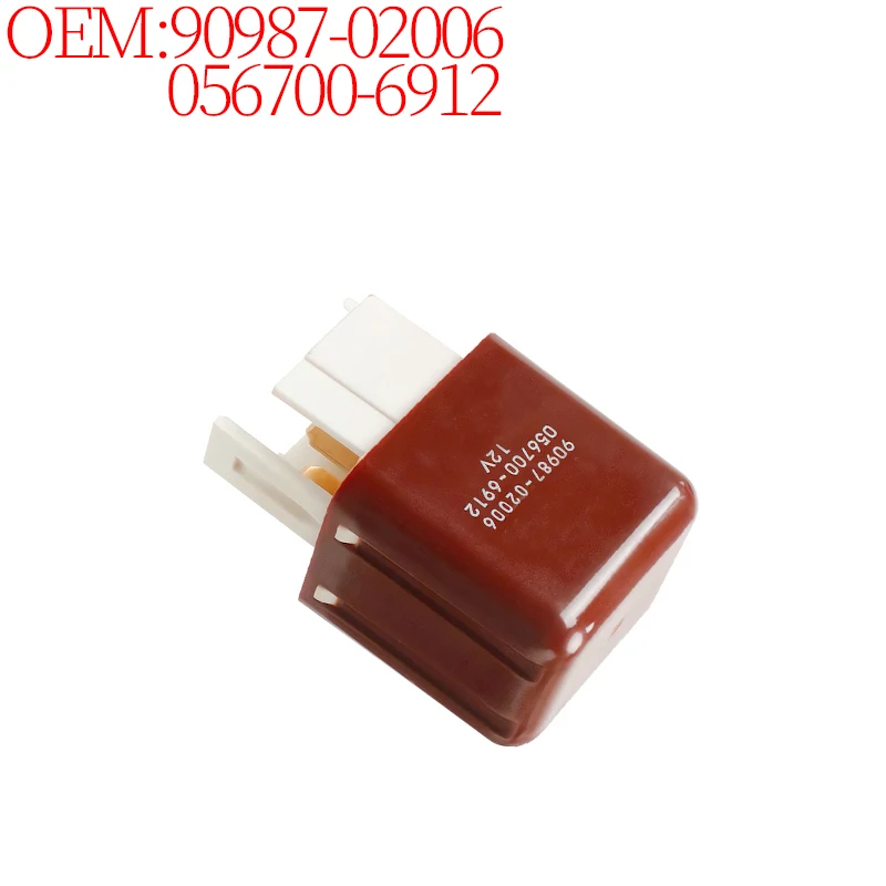 Car Accessories 90987-02006 056700-6912 9098702006 0567006912 Relay Switch (12V) for Toyota Lexus Corolla RAV4 Camry Highlander
Car Accessories 90987-02006 056700-6912 9098702006 0567006912 Relay Switch (12V) for Toyota Lexus Corolla RAV4 Camry Highlander