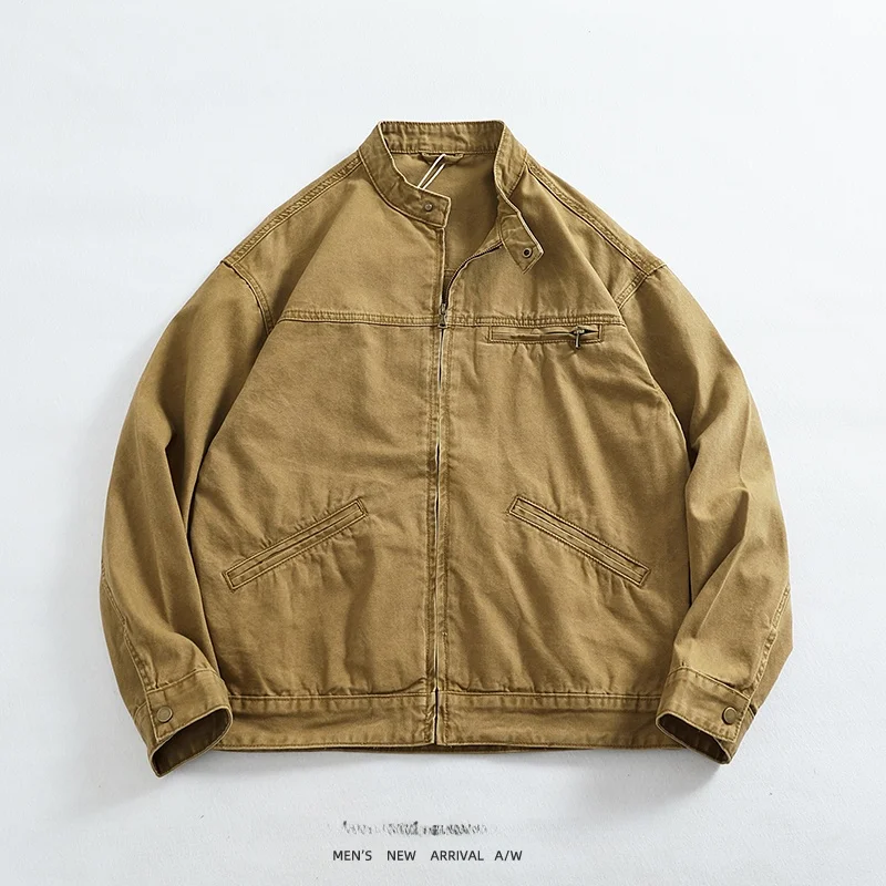 Классическая ретро мотоциклетная куртка из хлопка цвета хаки, молодежная повседневная одежда, дышащая длинная верхняя одежда на пуговицах све
Классическая ретро мотоциклетная куртка из хлопка цвета хаки, молодежная повседневная одежда, дышащая длинная верхняя одежда на пуговицах све