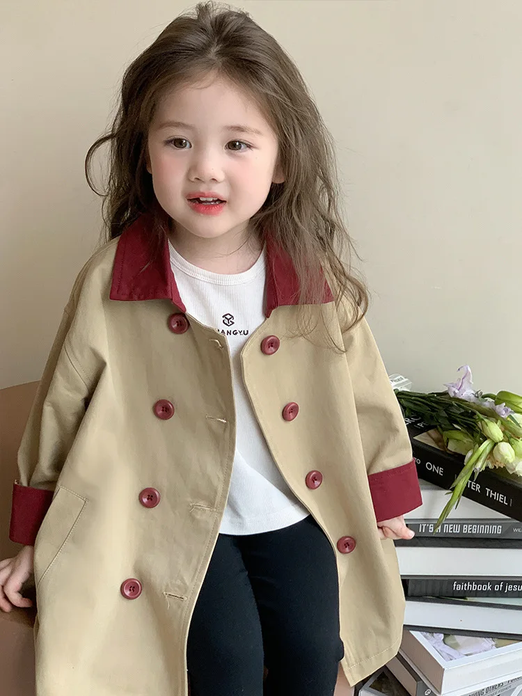 A2025Girls Spring and Autumn New Korean Style Western Style High-End Trench Coat
A2025Girls Spring and Autumn New Korean Style Western Style High-End Trench Coat