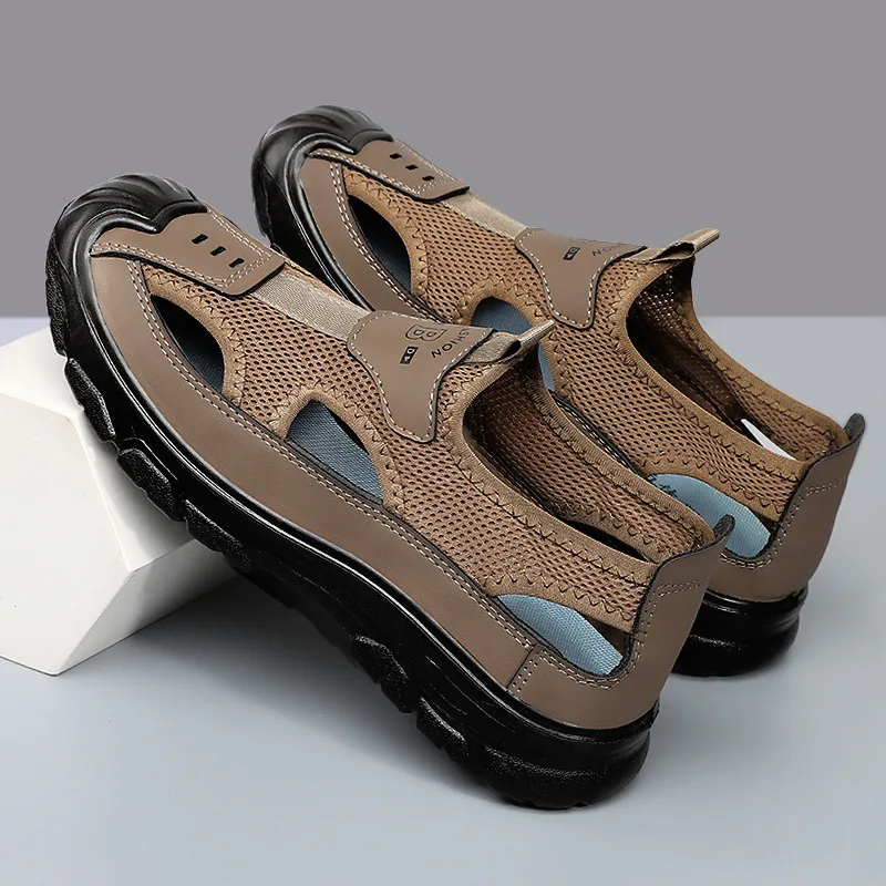 2025 Summer Hollow Men's Sandals Lightweight Breathable Flat Shoes Outdoor Non-slip Wear-resistant Beach Shoes Zapatillas Hombre
2025 Summer Hollow Men's Sandals Lightweight Breathable Flat Shoes Outdoor Non-slip Wear-resistant Beach Shoes Zapatillas Hombre