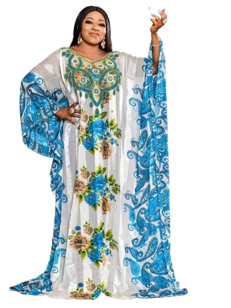 African Dresses for Women 2023 Elegant African Women Plus Size Traditional Loose Abaya Boubou Robe Africaine Femme Clothes
African Dresses for Women 2023 Elegant African Women Plus Size Traditional Loose Abaya Boubou Robe Africaine Femme Clothes