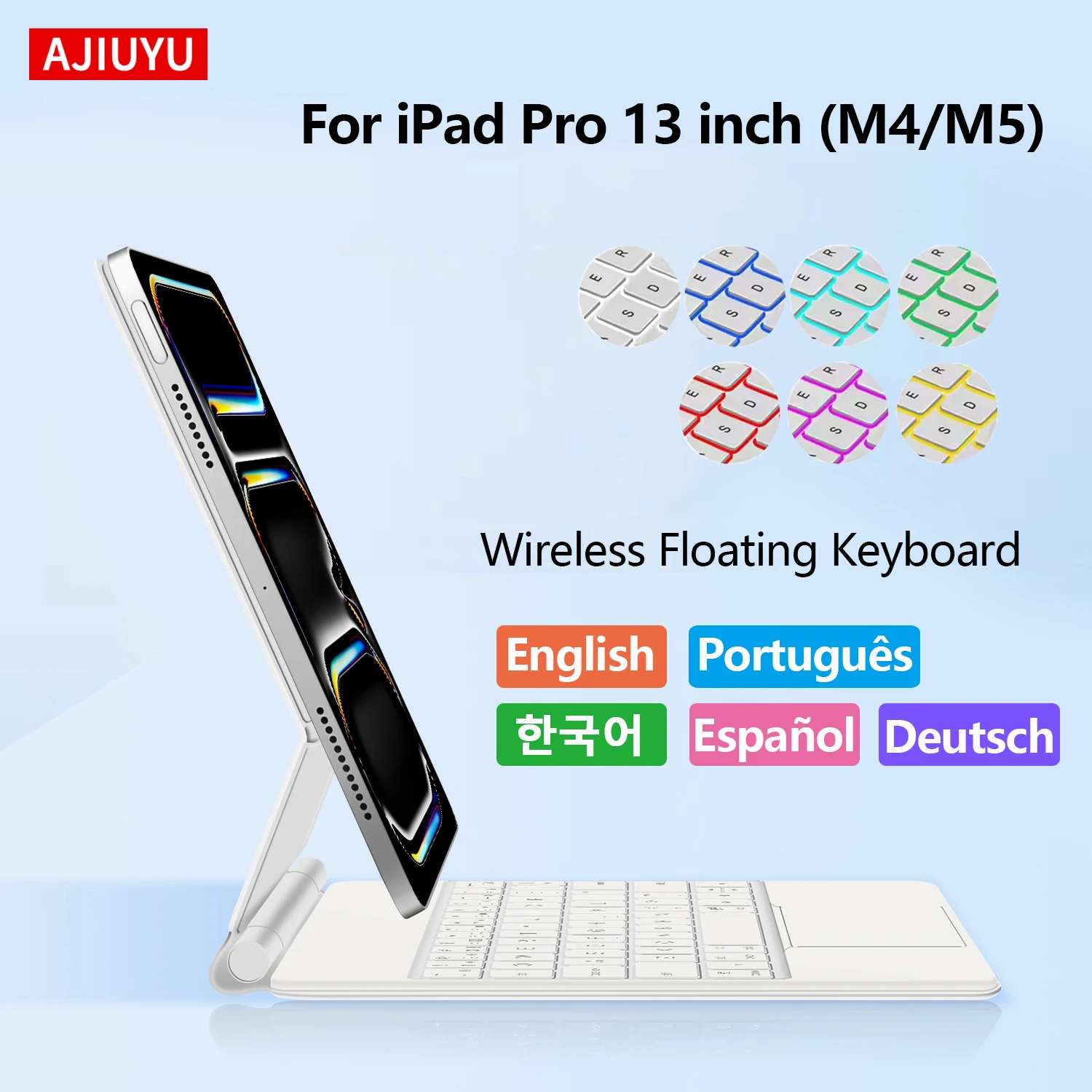 Magic Keyboard With Backlight For iPad Pro M4 M5 13 Inch Magnetic Smart Cover For iPad Pro 13 A3360 A2925 Multi-touch Keyboard
Magic Keyboard With Backlight For iPad Pro M4 M5 13 Inch Magnetic Smart Cover For iPad Pro 13 A3360 A2925 Multi-touch Keyboard