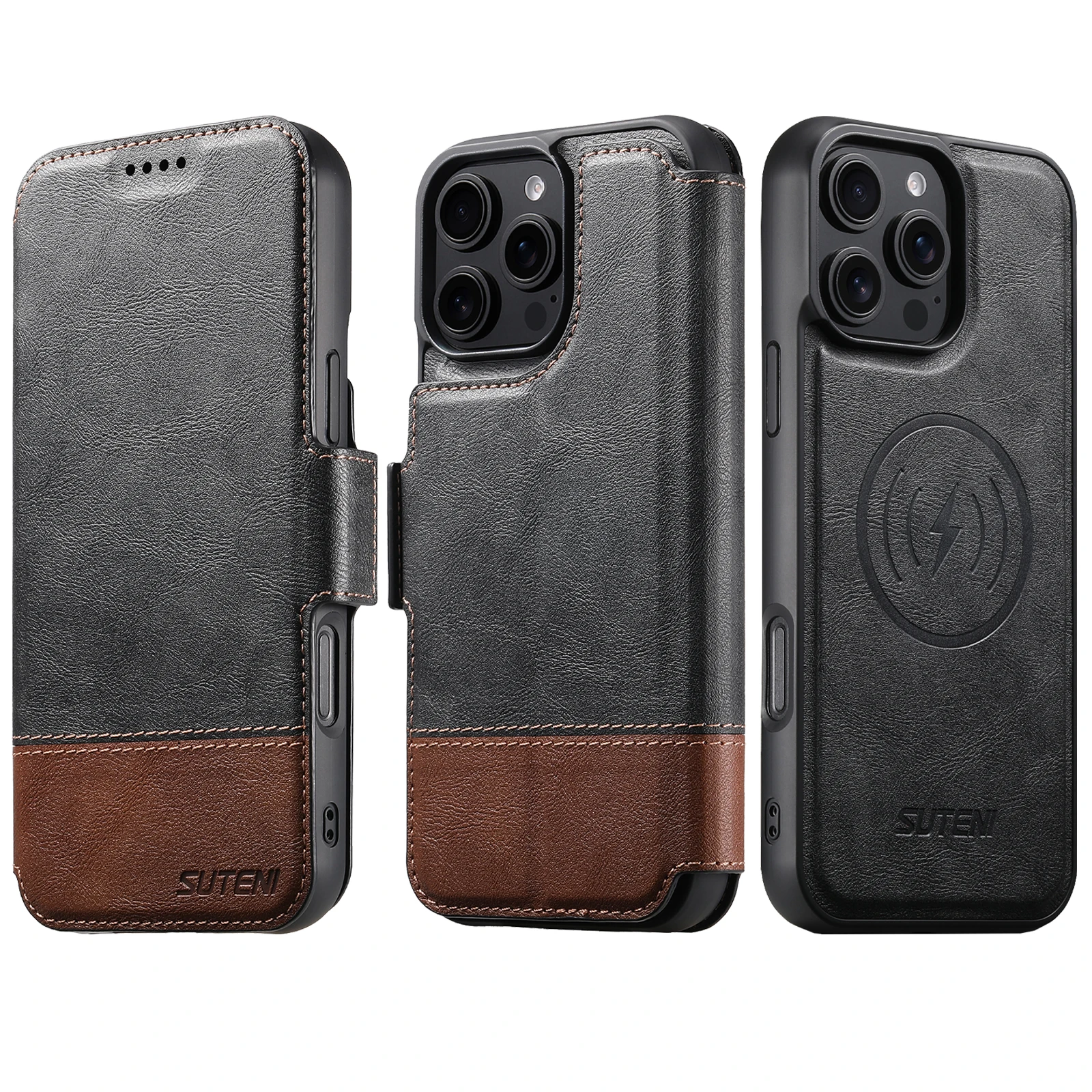 Luxury faux Leather wallet Case for iPhone 16 pro max,15 Plus,14,13,12 promax Flip Magnetic Phone Cover, With Card Holder stand
Luxury faux Leather wallet Case for iPhone 16 pro max,15 Plus,14,13,12 promax Flip Magnetic Phone Cover, With Card Holder stand