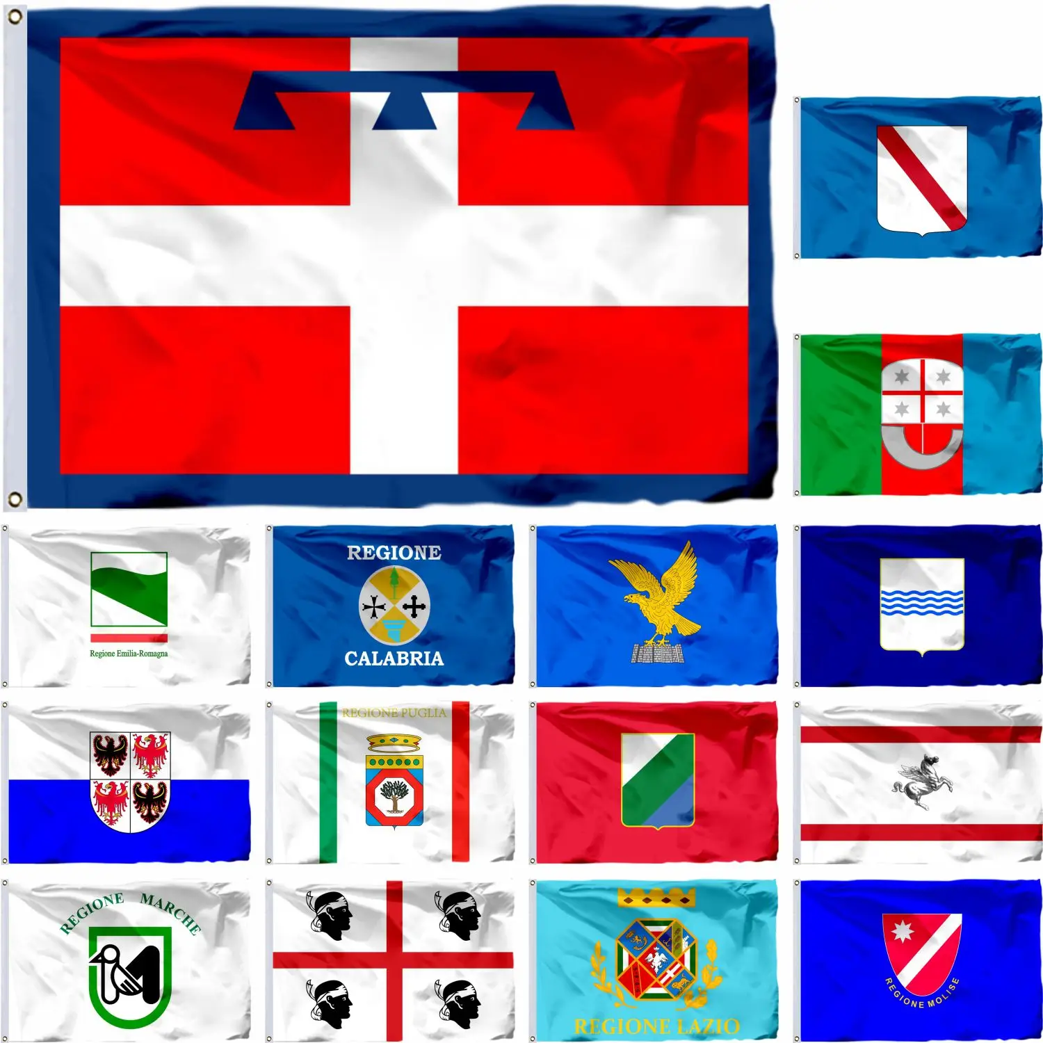 Italy Piedmont Regions Flag Liguria and Abruzzo 3X5FT Basilicata of Apulia 90X150CM Calabria Banner Lazio Marche Sardinia 2x3ft
Italy Piedmont Regions Flag Liguria and Abruzzo 3X5FT Basilicata of Apulia 90X150CM Calabria Banner Lazio Marche Sardinia 2x3ft