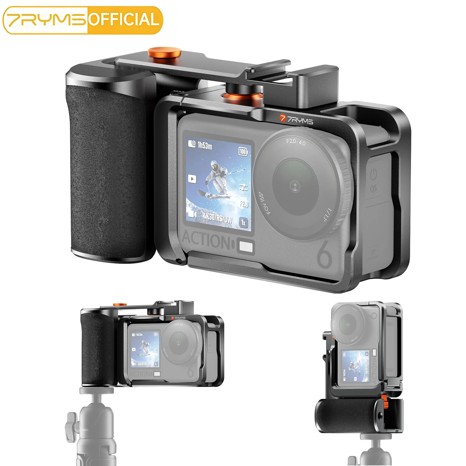 7RYMS 7RIG SC для DJI Action 6: Защитный корпус-клетка из алюминиевого сплава с интегрированным холодным креплением и кнопкой спуска затвора
7RYMS 7RIG SC для DJI Action 6: Защитный корпус-клетка из алюминиевого сплава с интегрированным холодным креплением и кнопкой спуска затвора