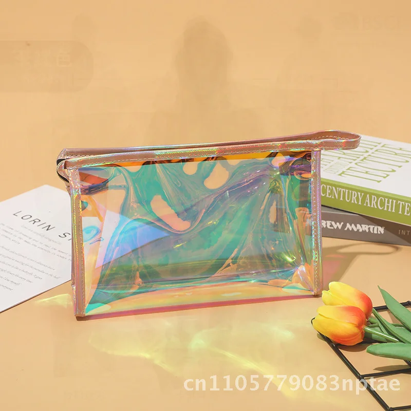 Magic Color Laser Cosmetic Bag Multi-Functional Portable Storage Travel Makeup Bag Transparent Vertical Square Style Zipper
Magic Color Laser Cosmetic Bag Multi-Functional Portable Storage Travel Makeup Bag Transparent Vertical Square Style Zipper