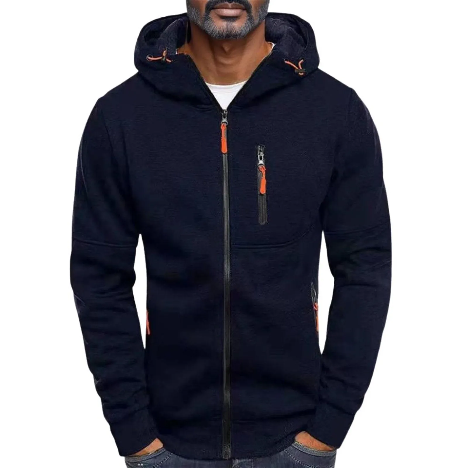 Men'S Spring Autumn Hooded Sweater Outdoor Sports And Casual Men'S Clothing Solid Color Cardigan Zipper Hooded Coat Sweatshirt
Men'S Spring Autumn Hooded Sweater Outdoor Sports And Casual Men'S Clothing Solid Color Cardigan Zipper Hooded Coat Sweatshirt
